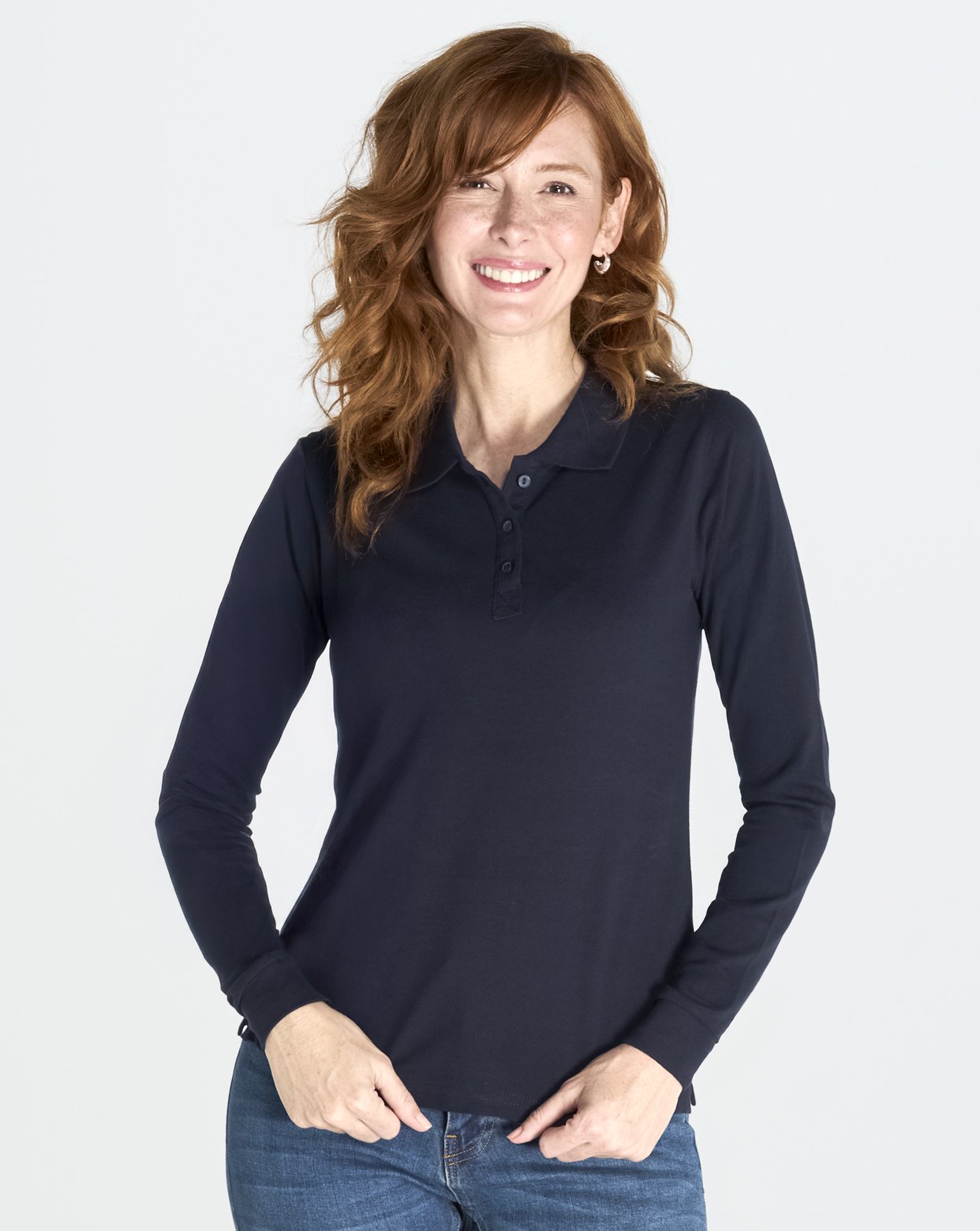 Polo JHK POPL200LS - Regular Polo LS Lady