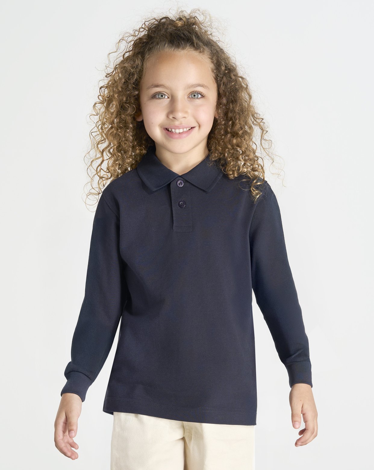 Polo Escolar Manga Larga JHK PKID210LS