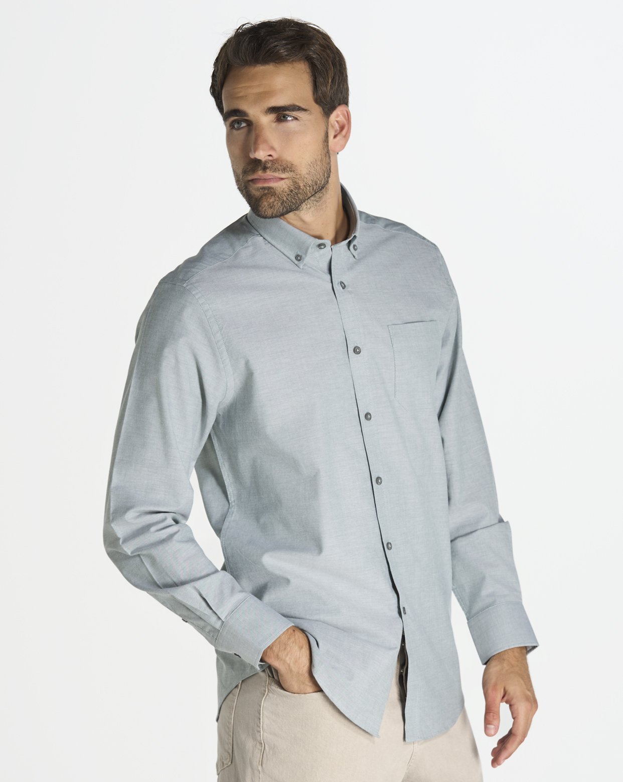 Camisa JHK SHAOXF - Oxford Caballero Manga Larga